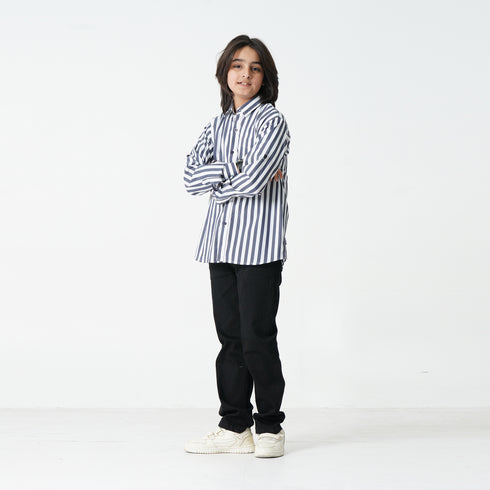 Classic Wide Striped Shirt